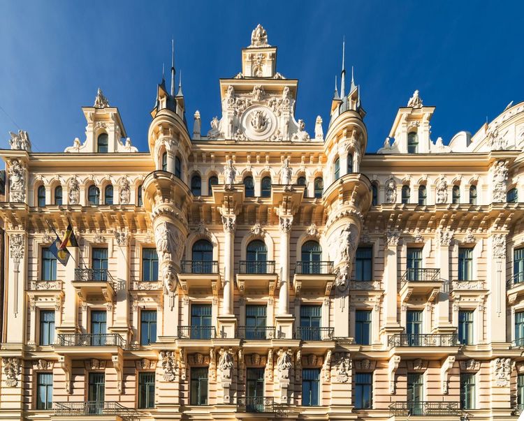 Le style Art Nouveau de Riga confine au baroque