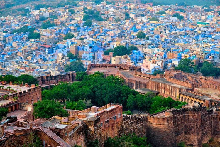 Vue depuis le fort Mehrangarh 