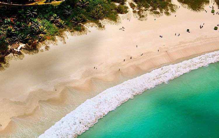Flamenco Beach sur l'île de Porto Rico