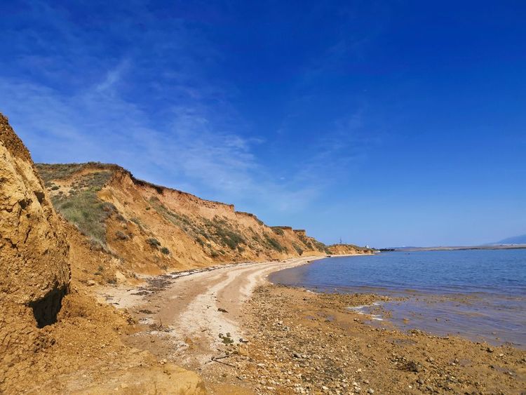 Célèbre plage près de Sabunike sur la péninsule de Privlaka près de Nin,