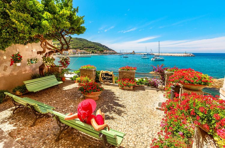 Vue sur le petit golfe de Marciana Marina