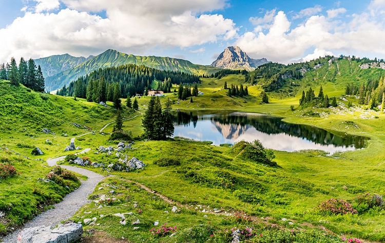 montagnes de Lechquellen - Warth-Schröcken - Bregenzerwald dans le Vorarlberg