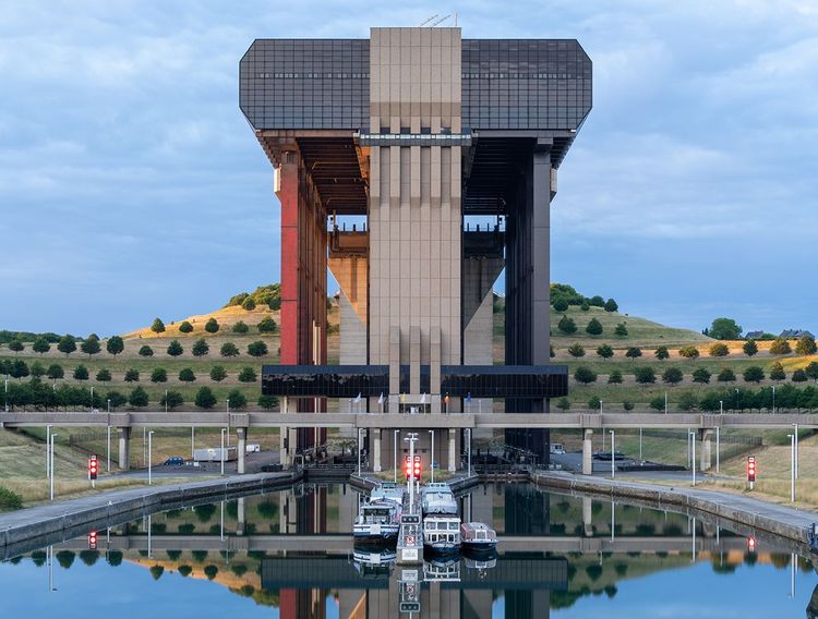 L'ascenseur à bateau de Strépy-Thieu, en Blegique