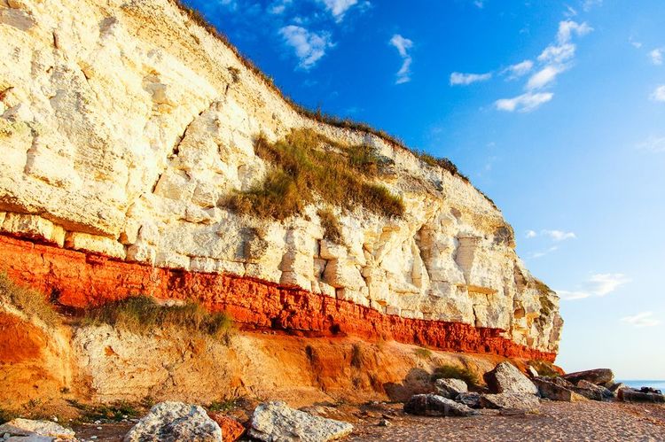 Falaises de Hunstanton, Royaume-Uni