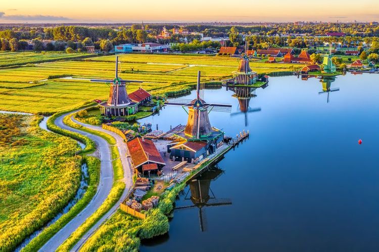 Zaandam près d'Amsterdam, Nord-Hollande, Pays-Bas