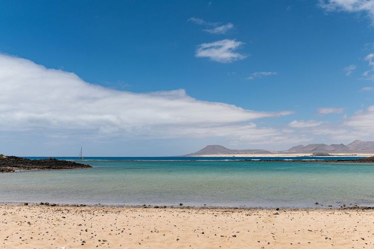La plage de La Concha, île de Lobos, près de Fuerteventura