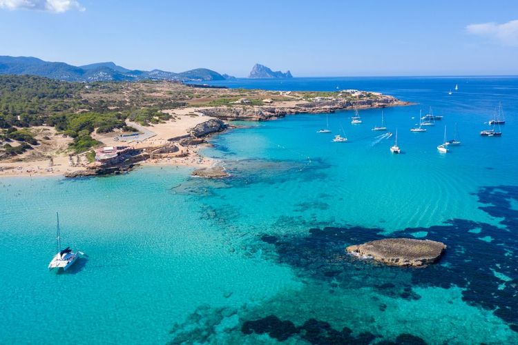 Sant Antoni de Portmany à Ibiza dans les îles Baléares