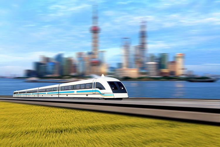 Le Shanghaï Maglev file en Chine sur le réseau ferré à grande vitesse le plus étendu au monde à une vitesse de 460km/h