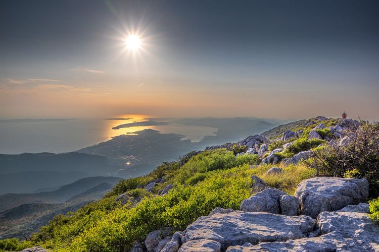 Depuis le sommet du Mosor, la vue sur Split est dégagée