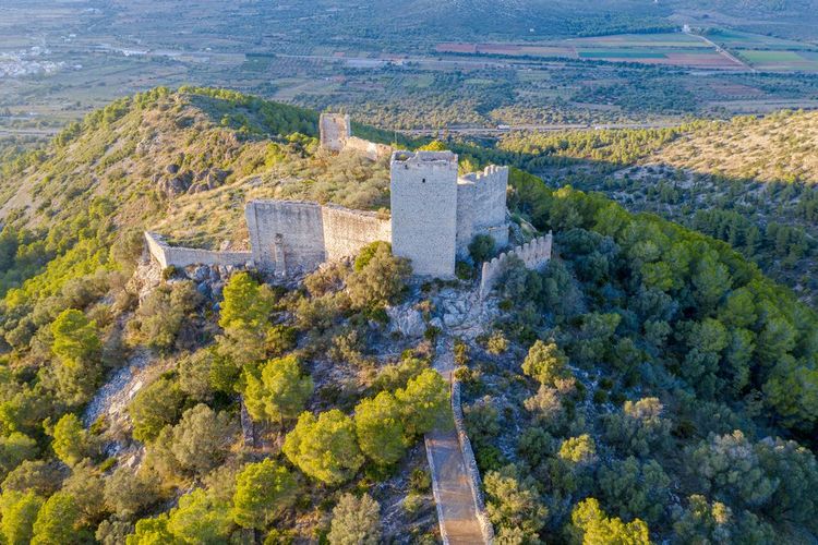 Château de Santa Magdalena de Pulpis, province de Castellon en Espagne.