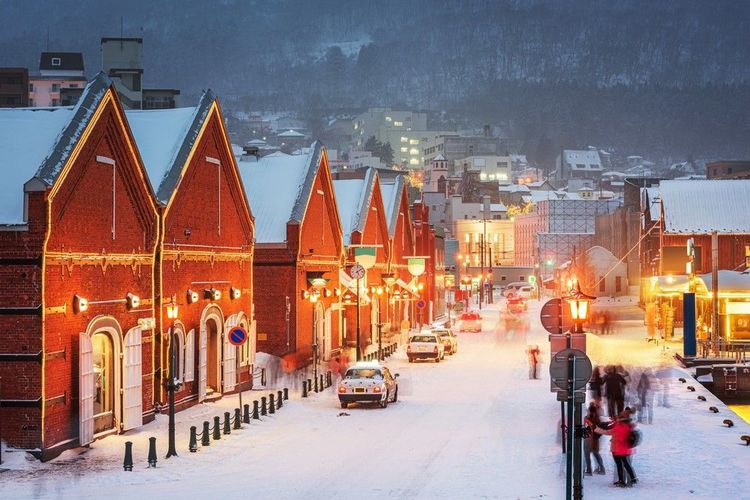Le vieux quartier d'Hakodate, avec ses entrepôts de briques rouges