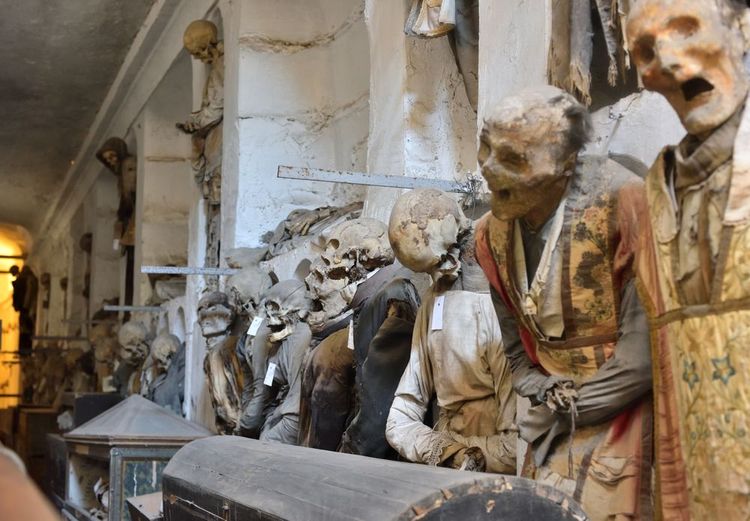 Les catacombes capucines, Italie