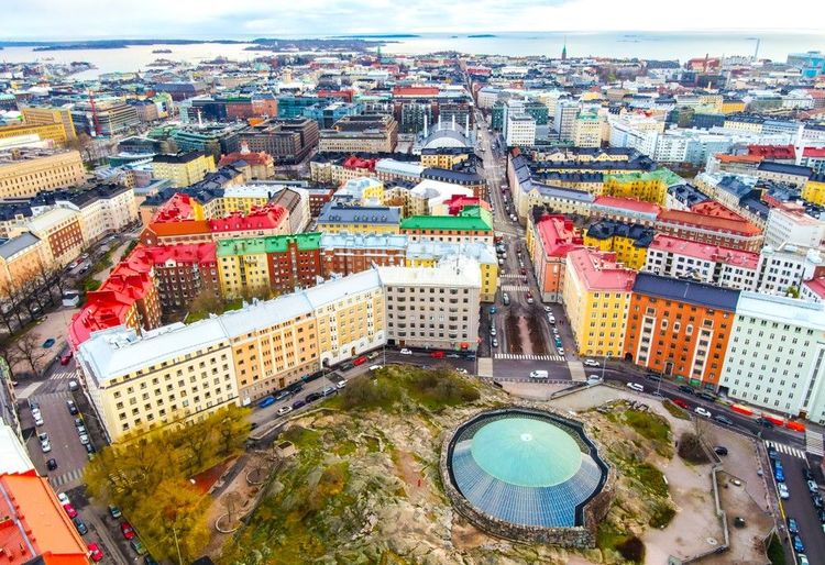 Helsinki et ses immeubles de couleur