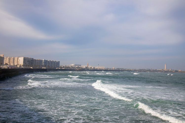 Walking along the Corniche in Casablanca
