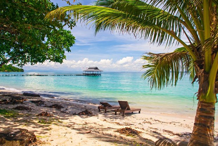 Une plage du parc de Pulau Tiga