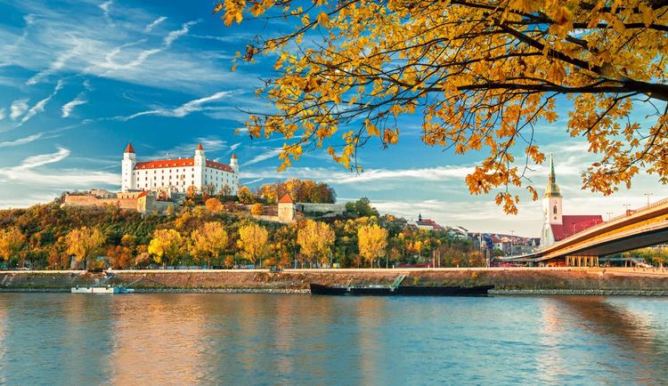 Le château de Bratislava domine le Danube