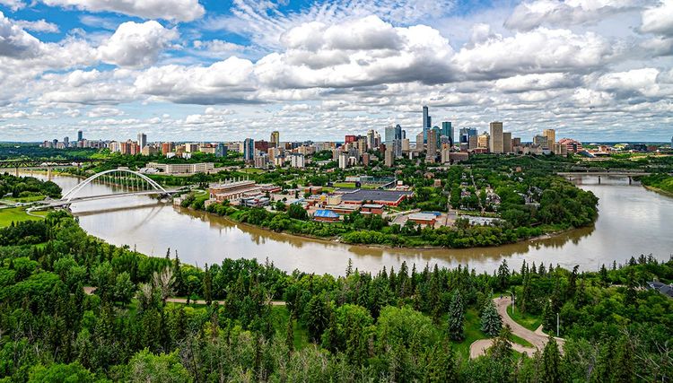 La ville d'Edmonton