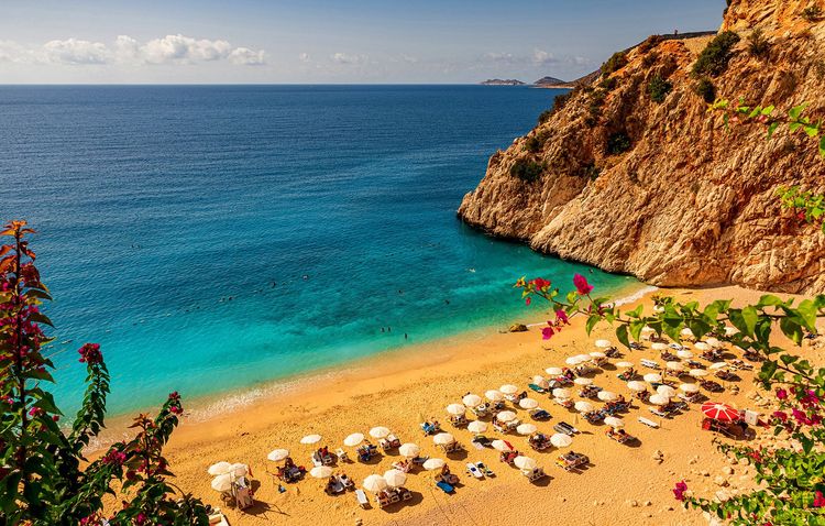 Spiaggia di Kaputas nella regione di Antalya.