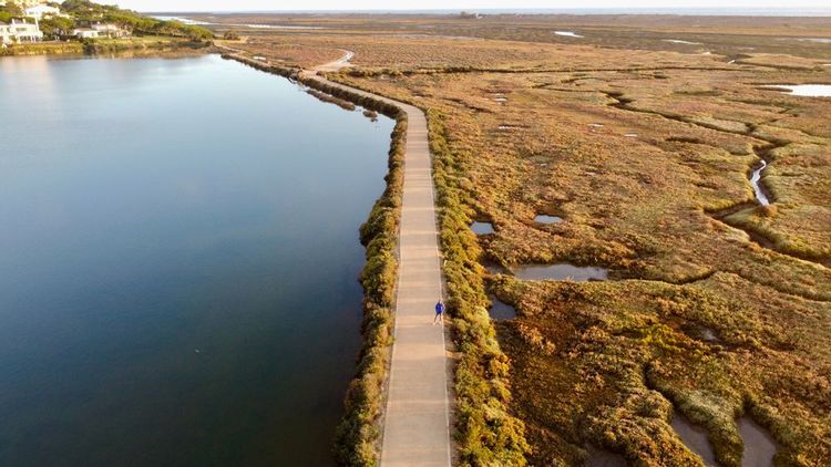 Balade à pied sur la Ria Formosa