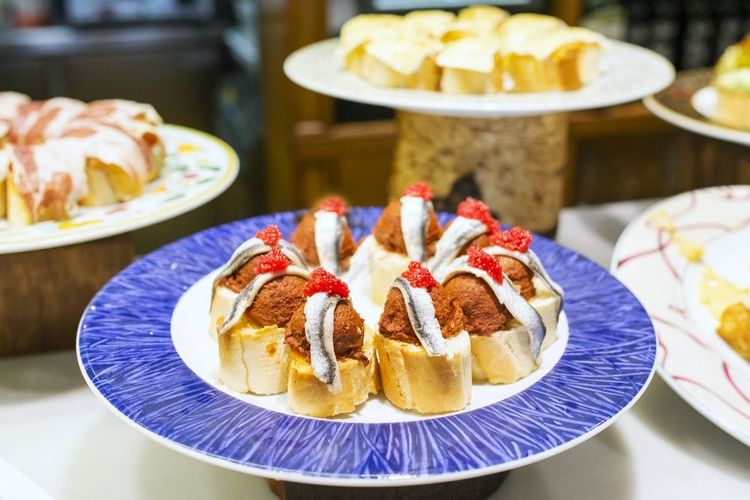 Pintxos aux harengs