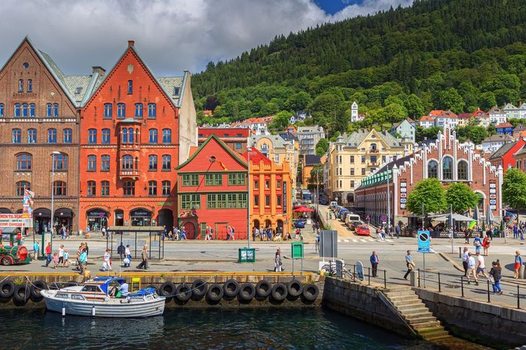 La ville de Bergen en Norvège