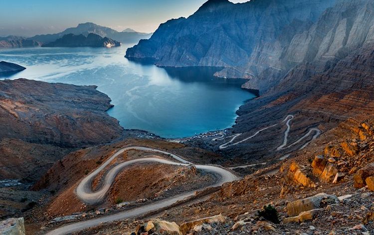 Le fjord Khor Najd à 5 km à vol d'oiseau de Khasab