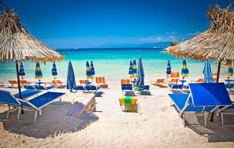 plage de Ksamil, Albanie.