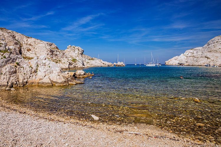 Calanque de Morgiret dans l'archipel du Frioul