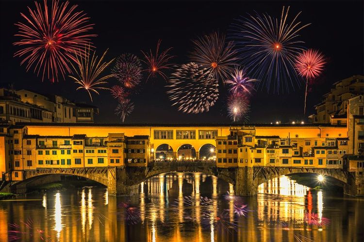 Feu d'artifice à Florence