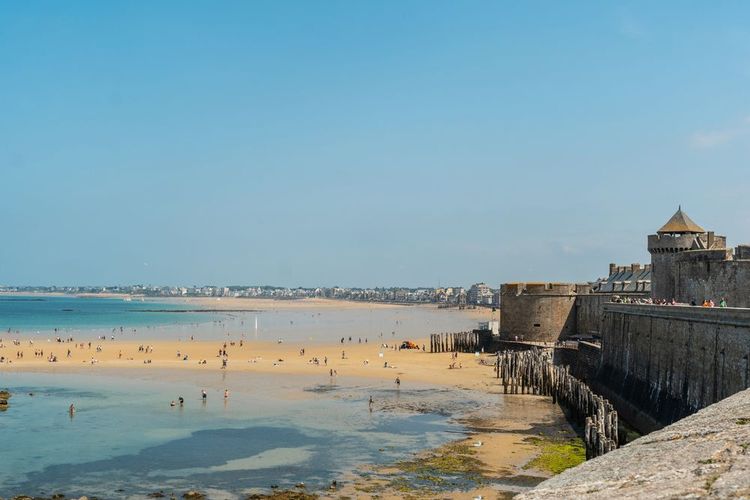 La plage du Sillon à Saint Malo