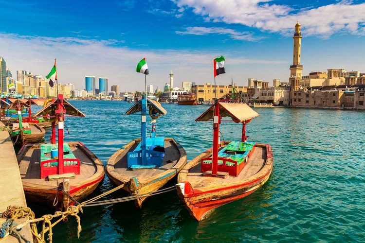 Abras", traditional boats on Dubai Creek