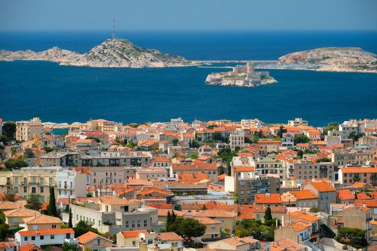 Les îles du Frioule et le château d'If, au large de Marseille.