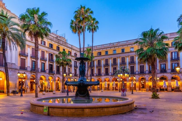 Plaça Reial, Barri Gòtic, Barcelone
