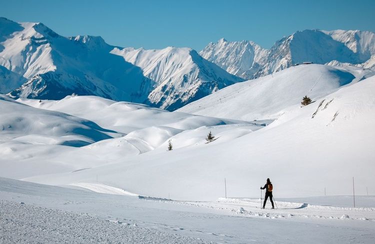 Une piste de ski à l'Alpe d'Huez