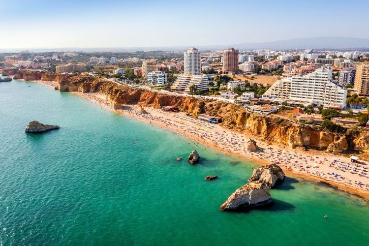  Portimao et la plage de Rocha, Algarve, Portugal