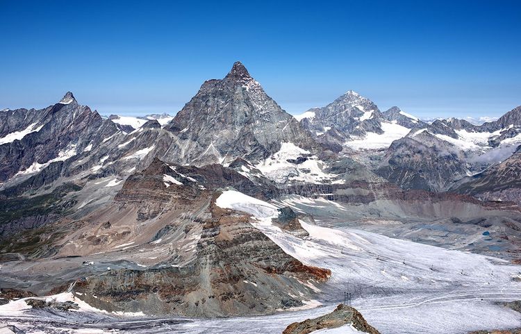 Le Cervin vu depuis le Petit Cervin