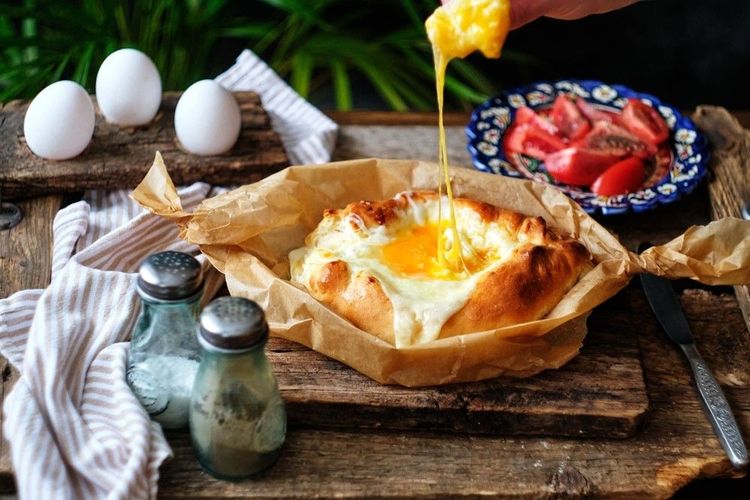 Le "khachapuri", typiquement géorgien