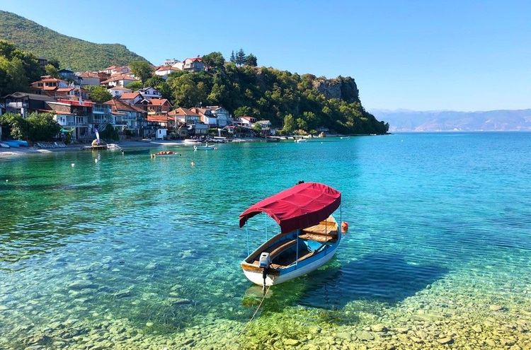 Village de pêcheurs de Trpejca, côté albanais