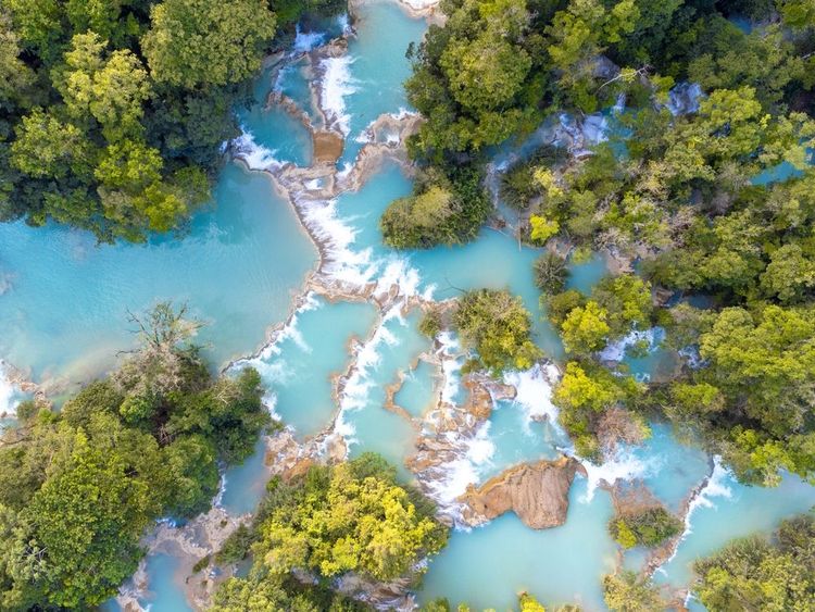 Chutes d'eau d'Agua Azul, Mexique
