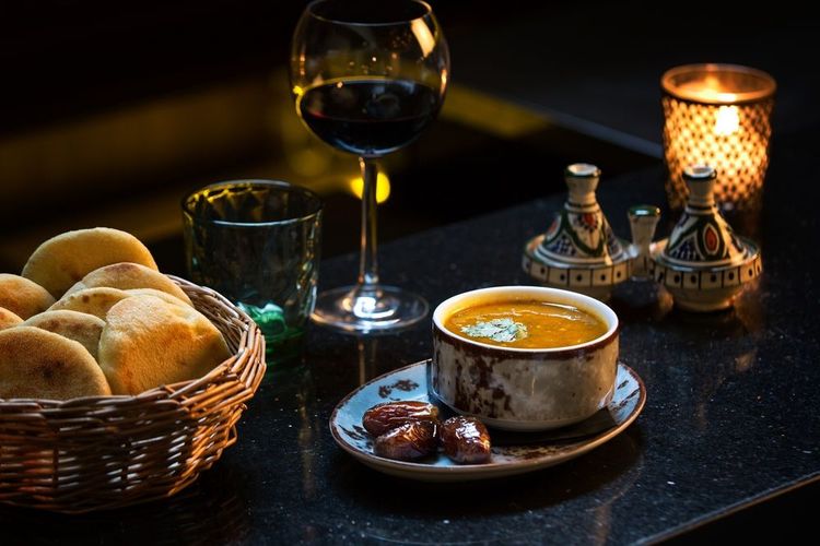 Café accompagné de briouates