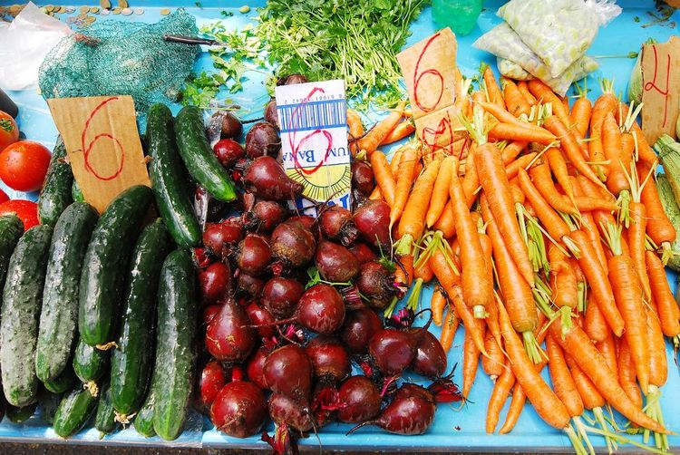 Légumes croates sur le marché de Pazar