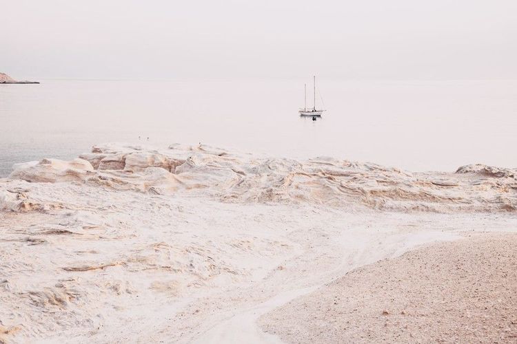 La lande blanche de Sarakiniko