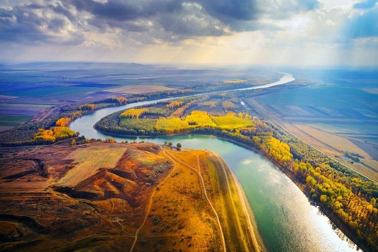 Danube en automne, Dobrogea,