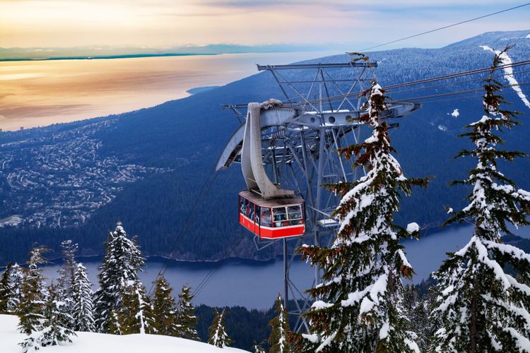 Grouse Mountain, la alta montaña a 2 autobuses del centro de la ciudad