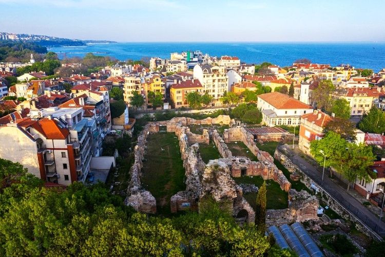 Les ruines des Bains romains d'Odessos, à Varna