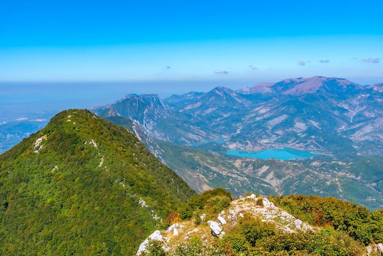 Le parc national de Dajti vue depuis ses hauteurs