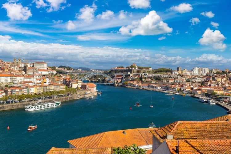 Vue le Porto, le pont Dom Luis I et le Douro