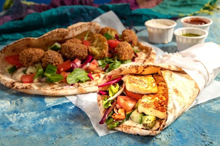 Halloumi et falafels