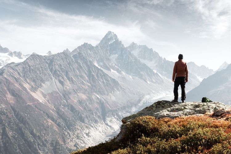 Vue imprenable sur les monts du Monte Bianco