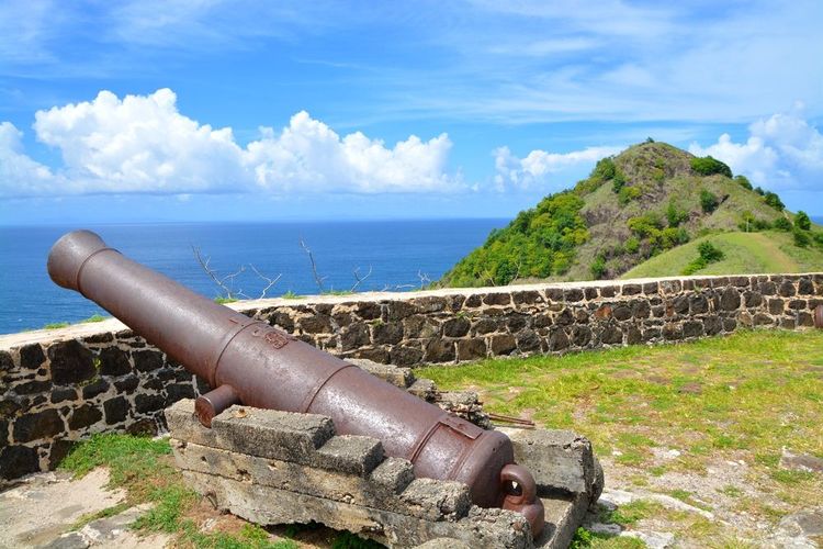 Vestiges de la Seconde Guerre mondiale au fort Rodney, Pigeon Island